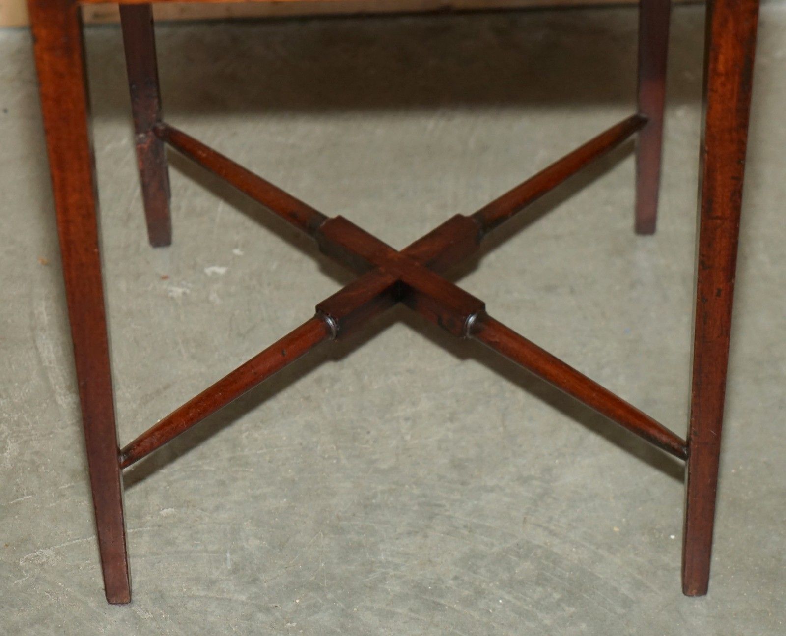 Antique Georgian Mahogany Wash Vanity Stand With J & Mp Bell Earthenware Bowl photo vintage
