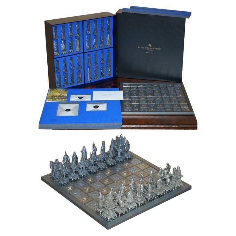 Bnib Rrp £15,000 Ltd Edition 40/500 The Battle Of Bannockburn Pewter Chess Set