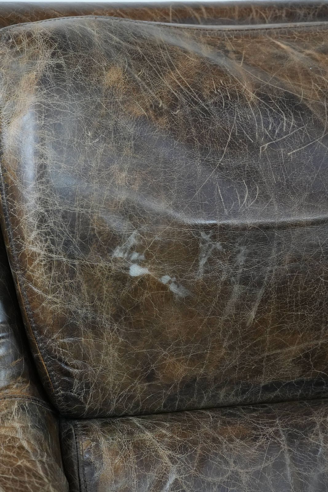 1347.0 Characterful And Very Comfortable Set Of Two Vintage Cowhide Armchairs With Beautiful And Striking Colours photo
