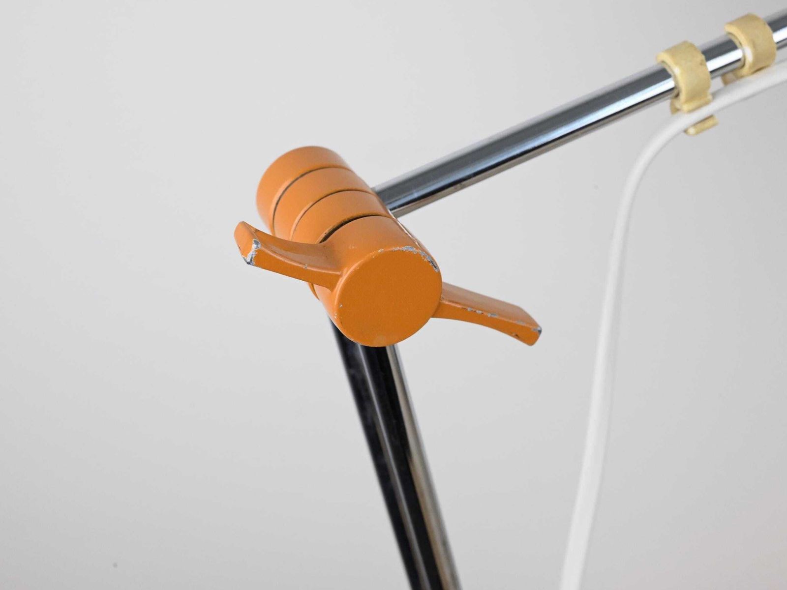 Vintage Napako Industrial Desk Lamp By Josef Hurka, Orange Table Lamp, Josef Hurka Lamp, Industrial Lamp, Architect Lamp, Mid Century Lamp photo Lighting