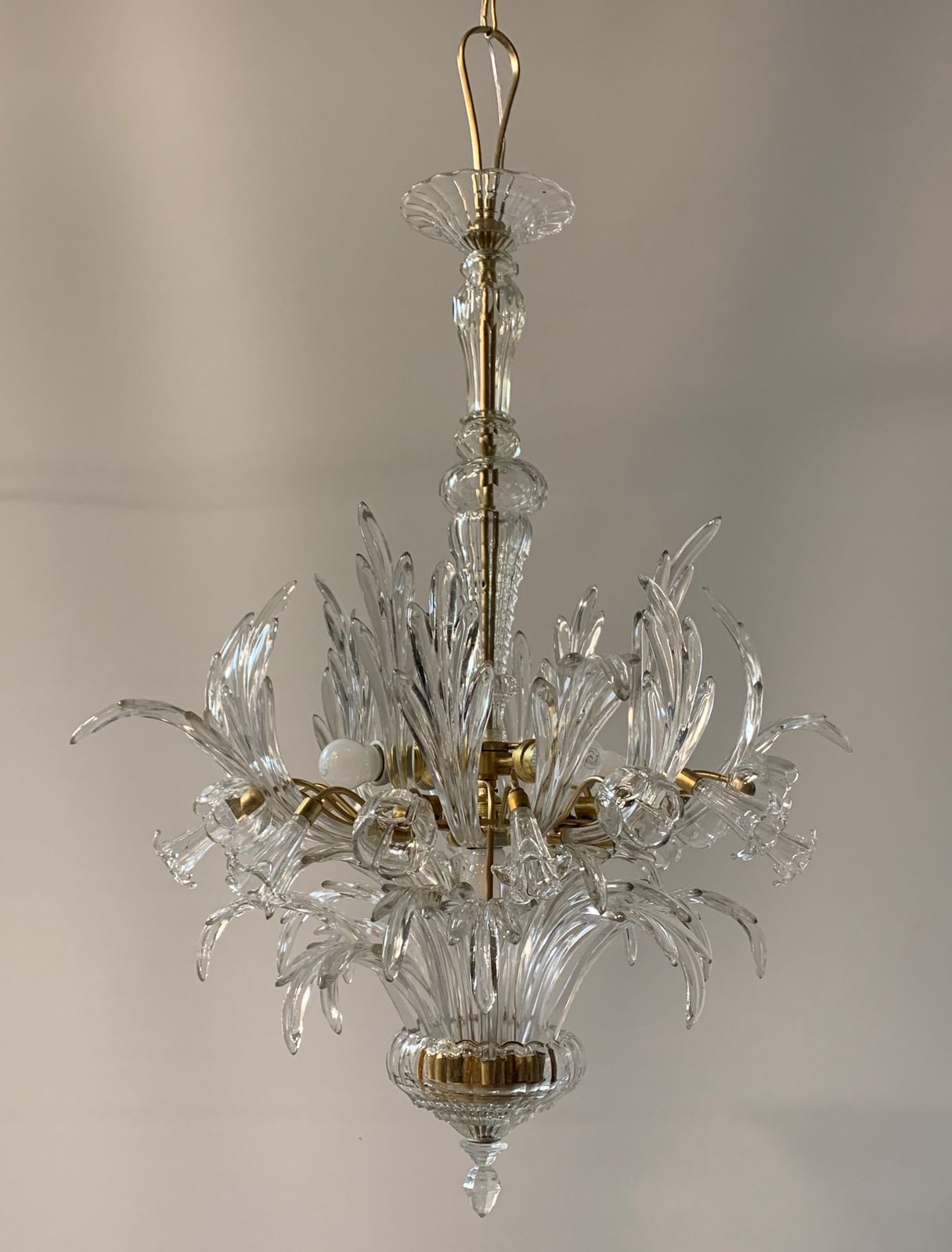 Murano Glass Chandelier Attributed To Seguso From 1960 photo 1907.0