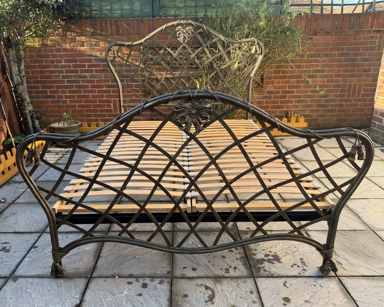 photo buy Unique & Luxury And So To Bed Louis Style Hand Forged Iron King Frame   Great Condition
