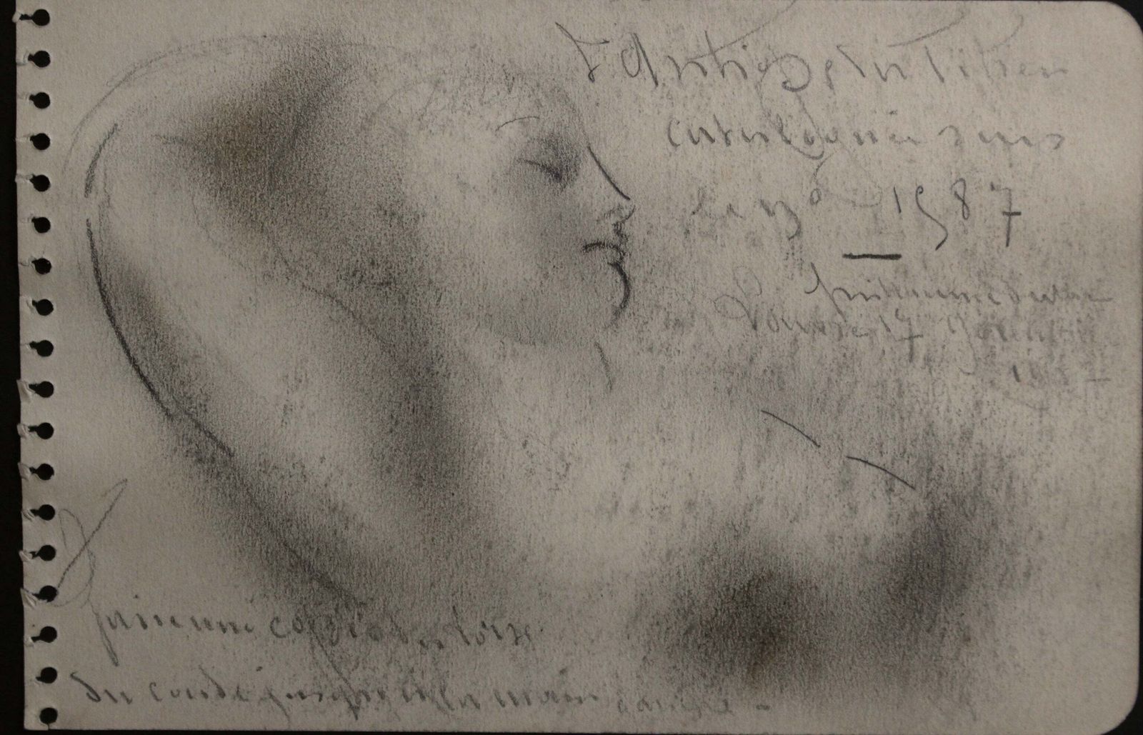 'Sketch Portrait Of A Reclining Woman' By Guillaume Dulac (Circa 1920s) photo 420.0