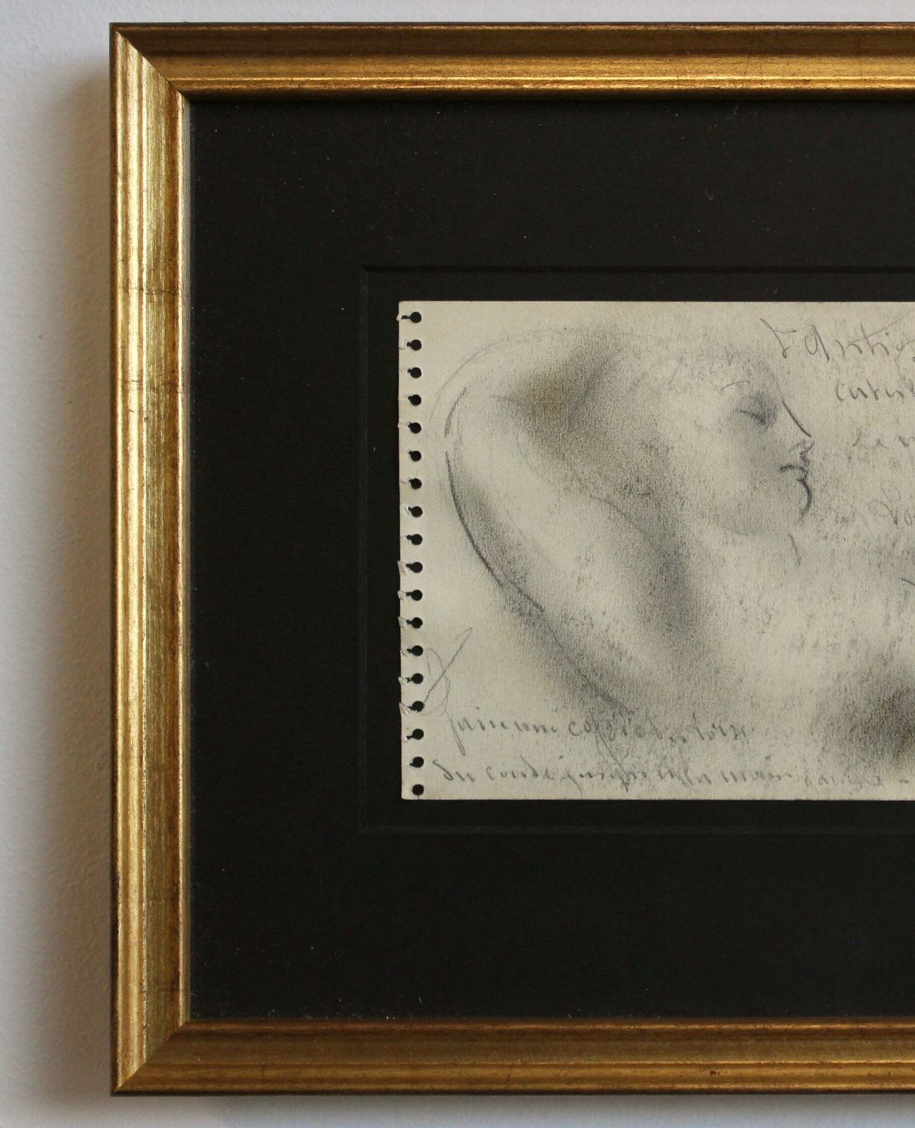 'Sketch Portrait Of A Reclining Woman' By Guillaume Dulac (Circa 1920s) photo vinterior