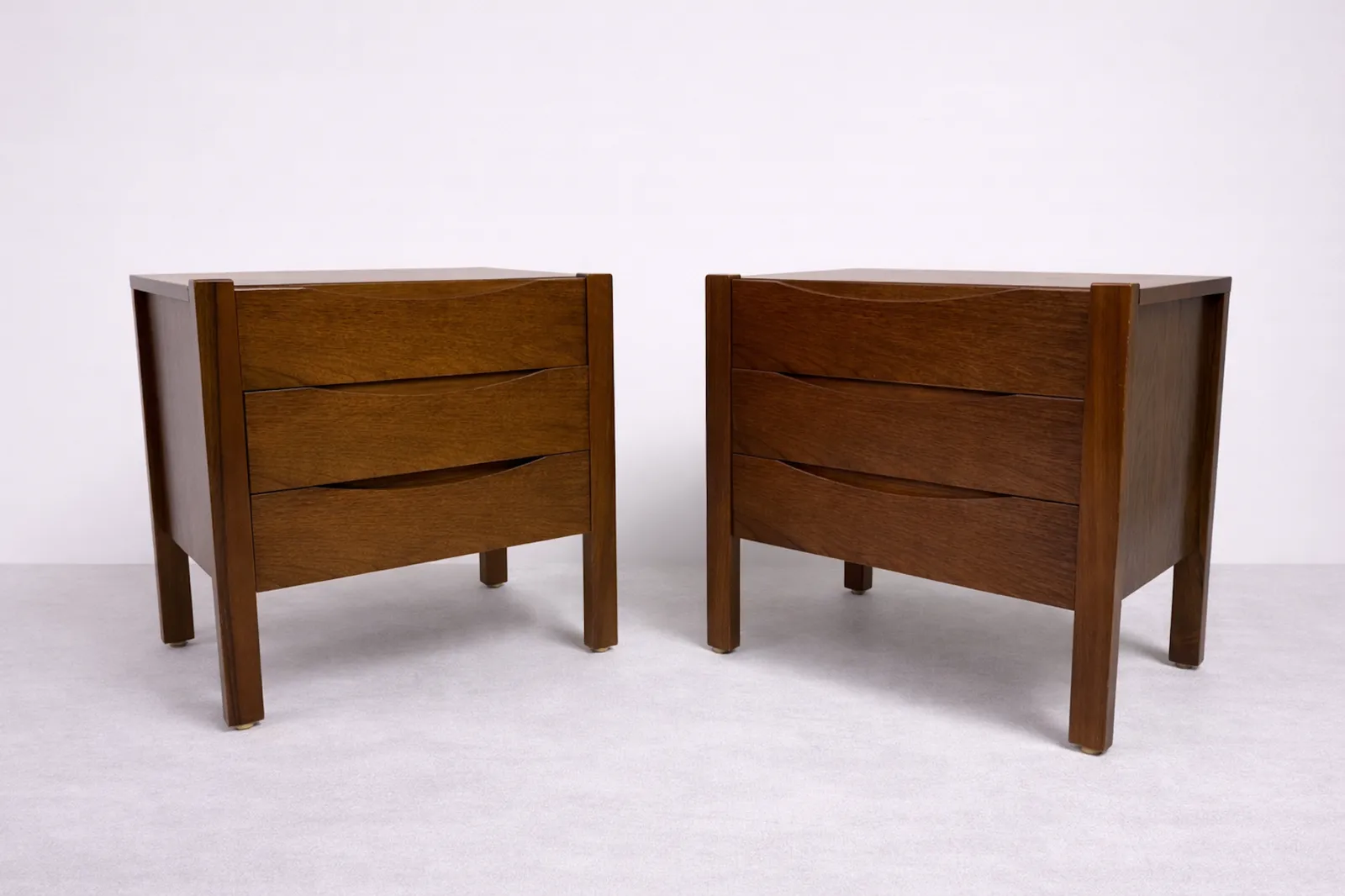 Pair Of Walnut Bedside Tables By Franz Xaver Sproll photo for sale
