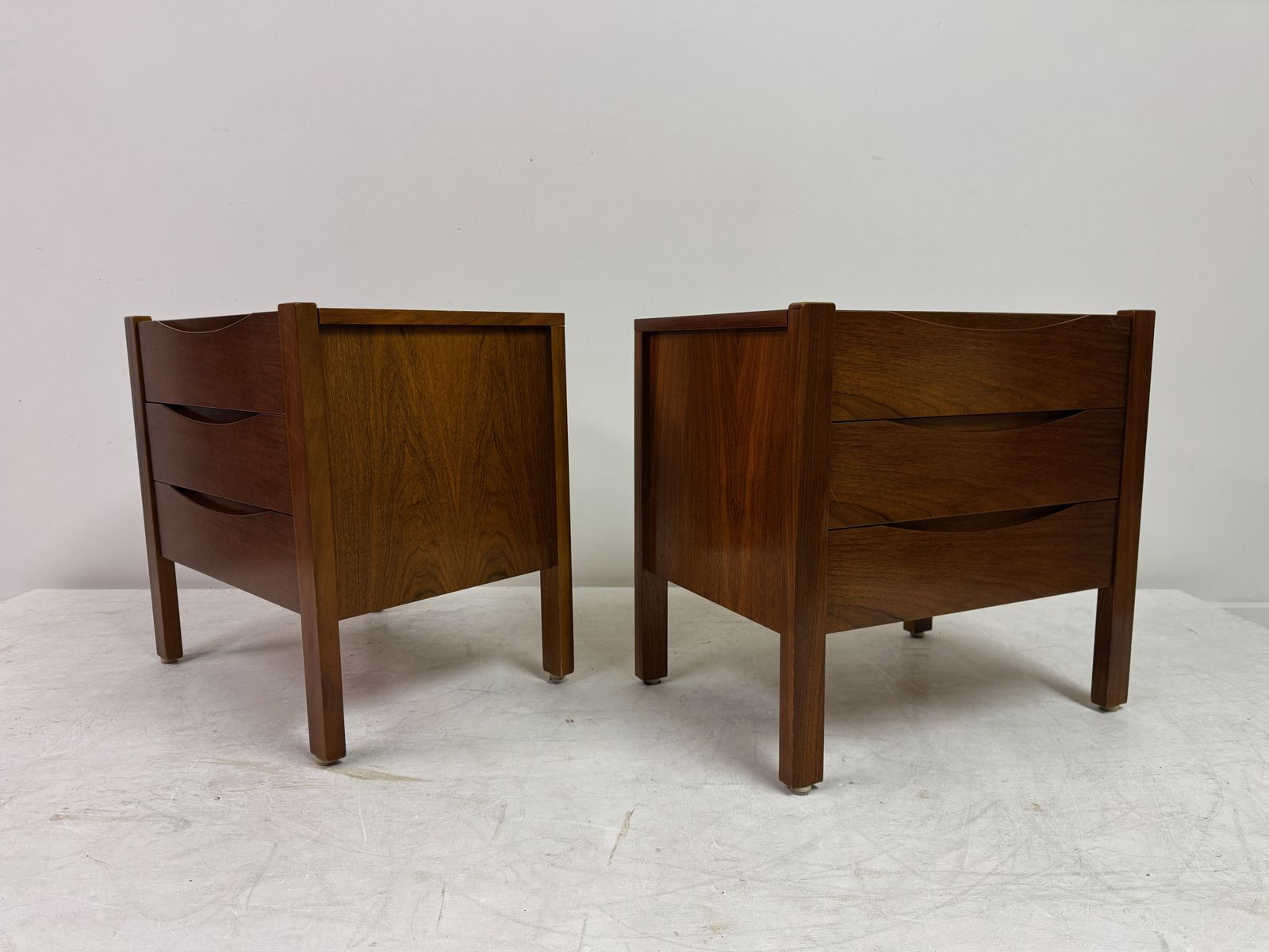 1295.0 Pair Of Walnut Bedside Tables By Franz Xaver Sproll photo