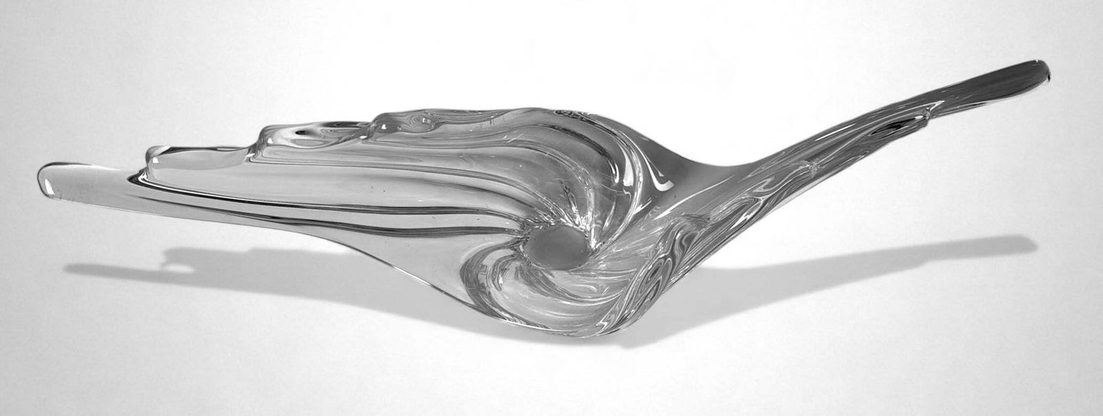 Art Deco French Crystal Centerpiece, Produced In The Vannes Le Châtel Area photo vintage