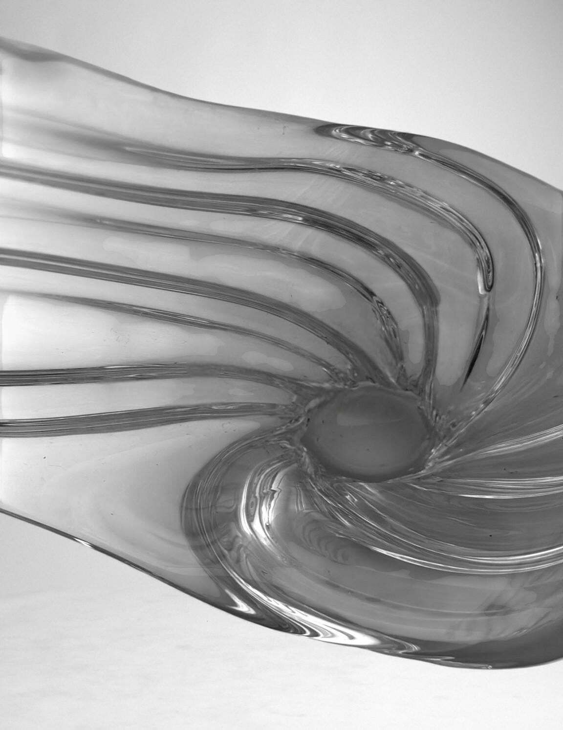 photo vinterior Art Deco French Crystal Centerpiece, Produced In The Vannes Le Châtel Area