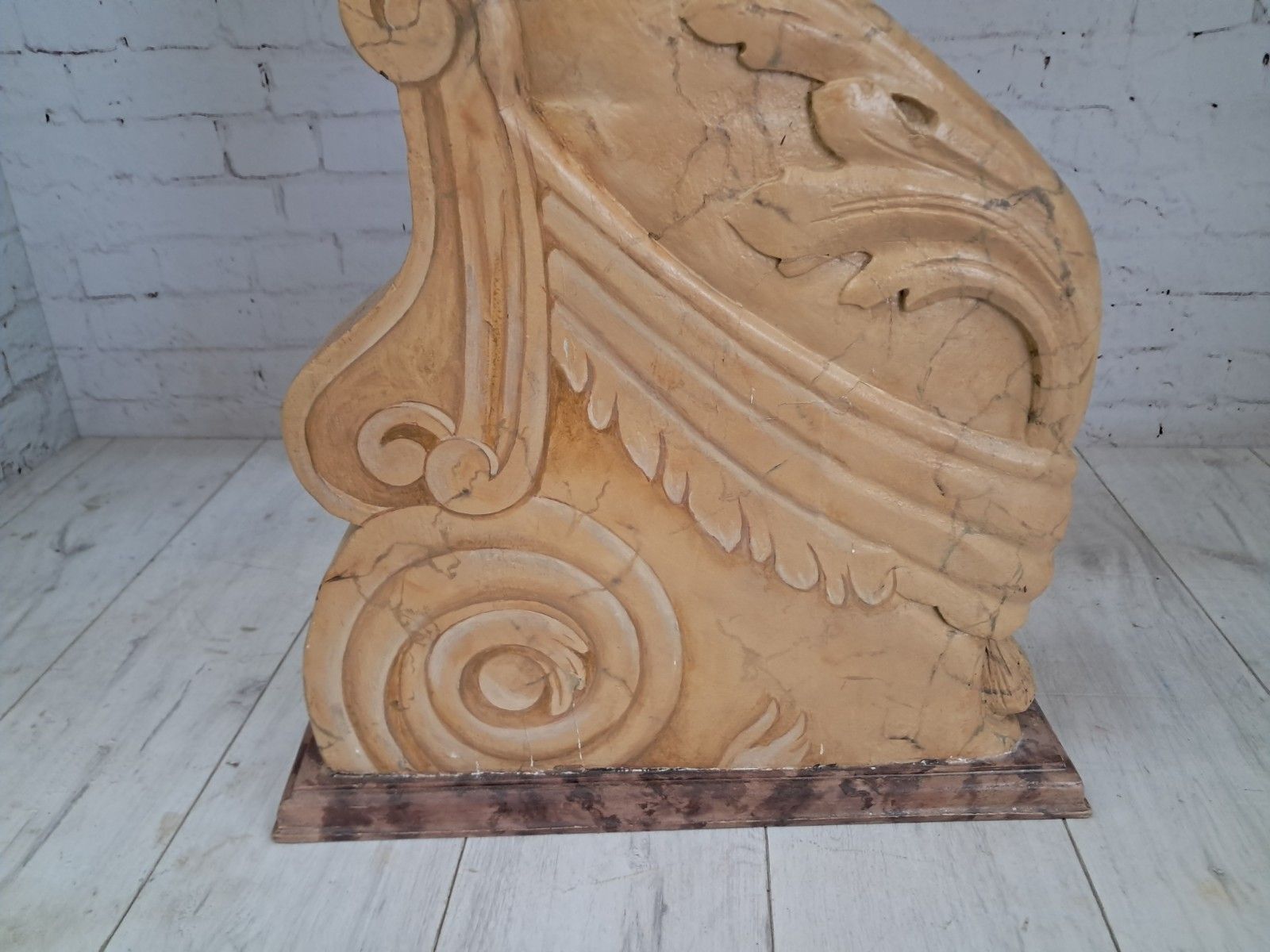 photo buy Vintage Pair Of Asian Dragon Pedestals Plant Stands Sculptures Jardinières Large