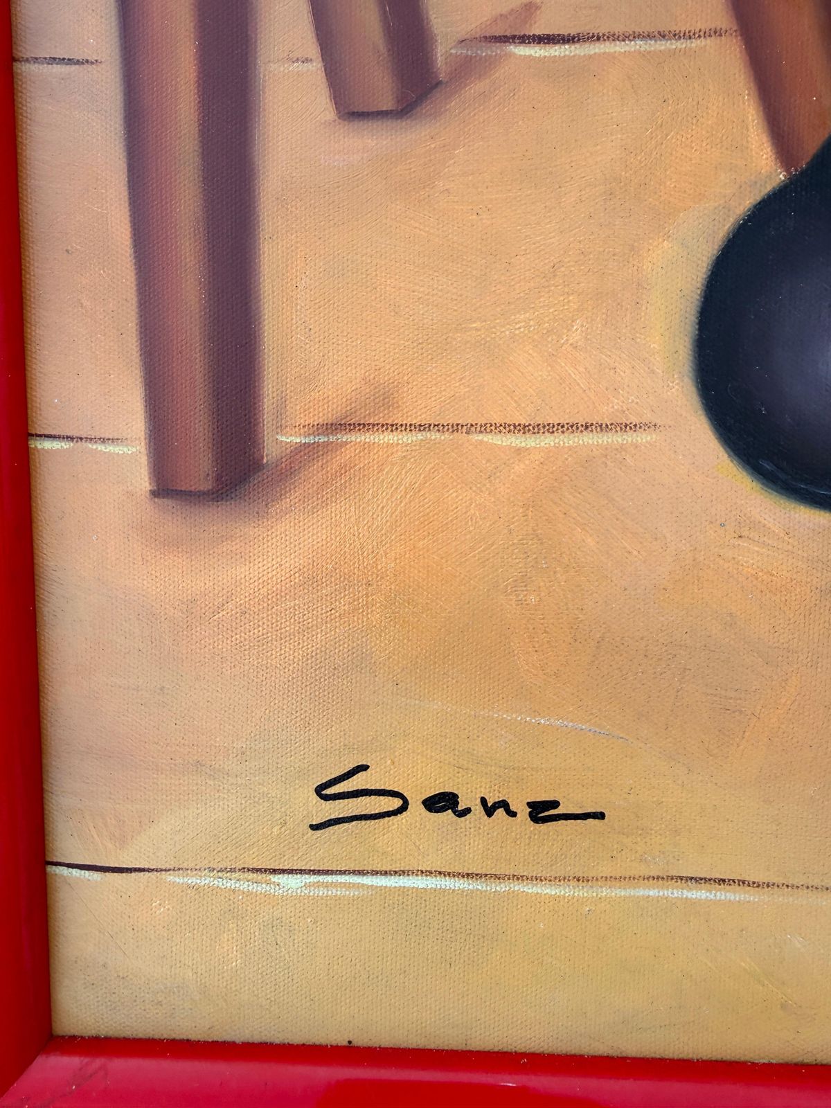 Gentleman In Interior (After Fernando Botero) Oil On Canvas Painting photo for sale