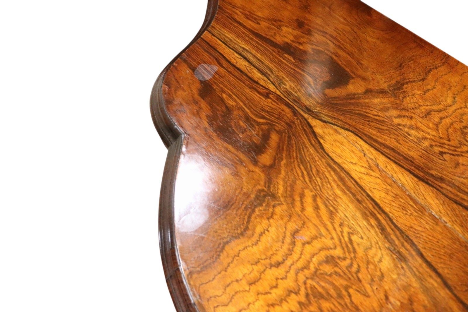 photo for sale Victorian Antique Rosewood Card Table 19thc Fold Over Swivel Games Table
