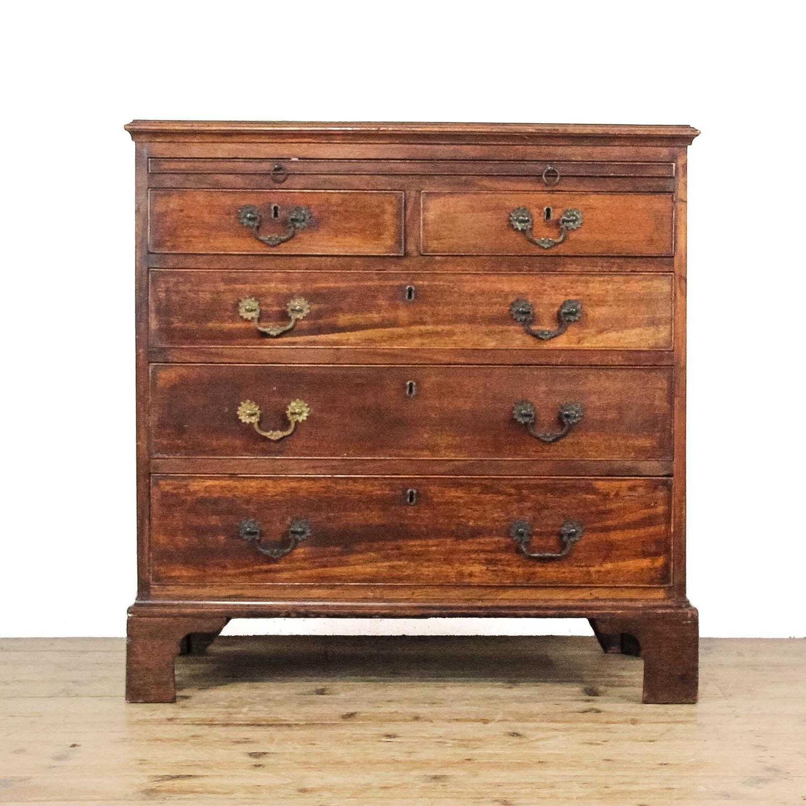 Antique Georgian Mahogany Chest Of Drawers | Antique Storage | Bedroom Drawers | Antique Chest Of Drawer (M 6557)