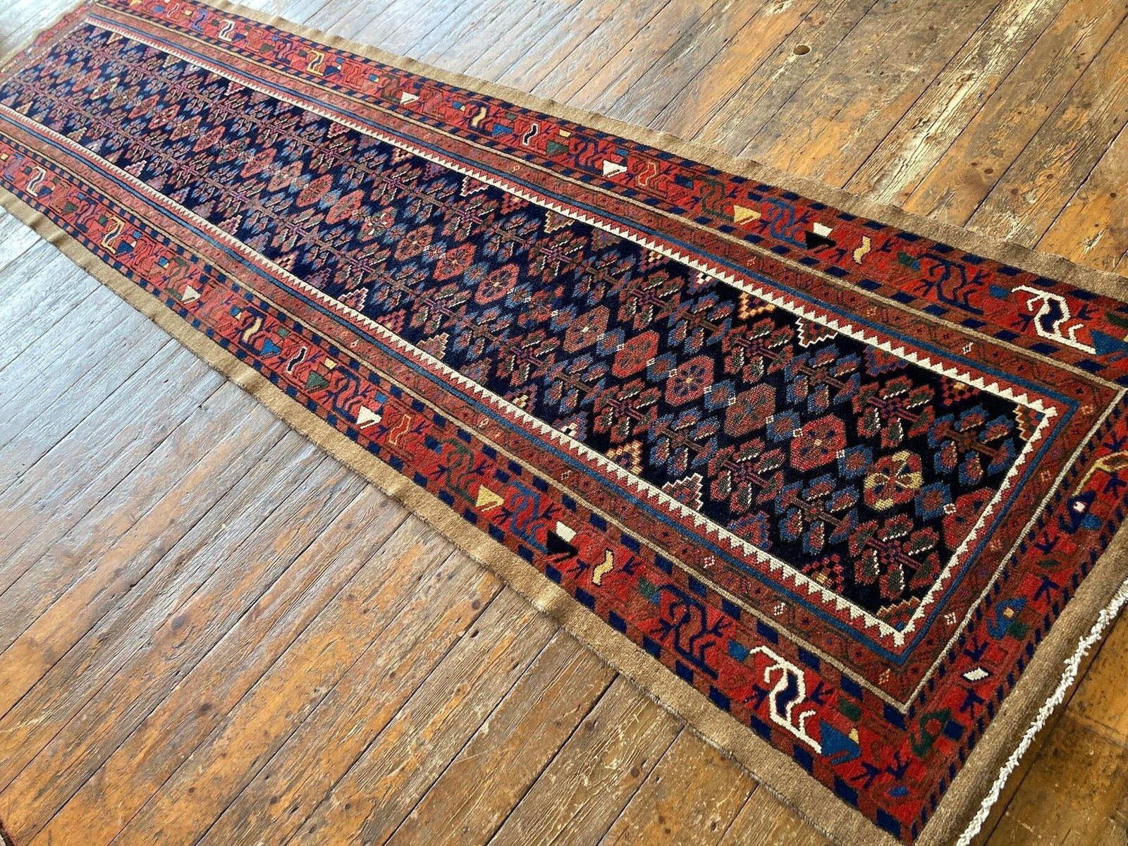 Antique Hamadan Runner 4.05m X 1.05m photo 2700.0