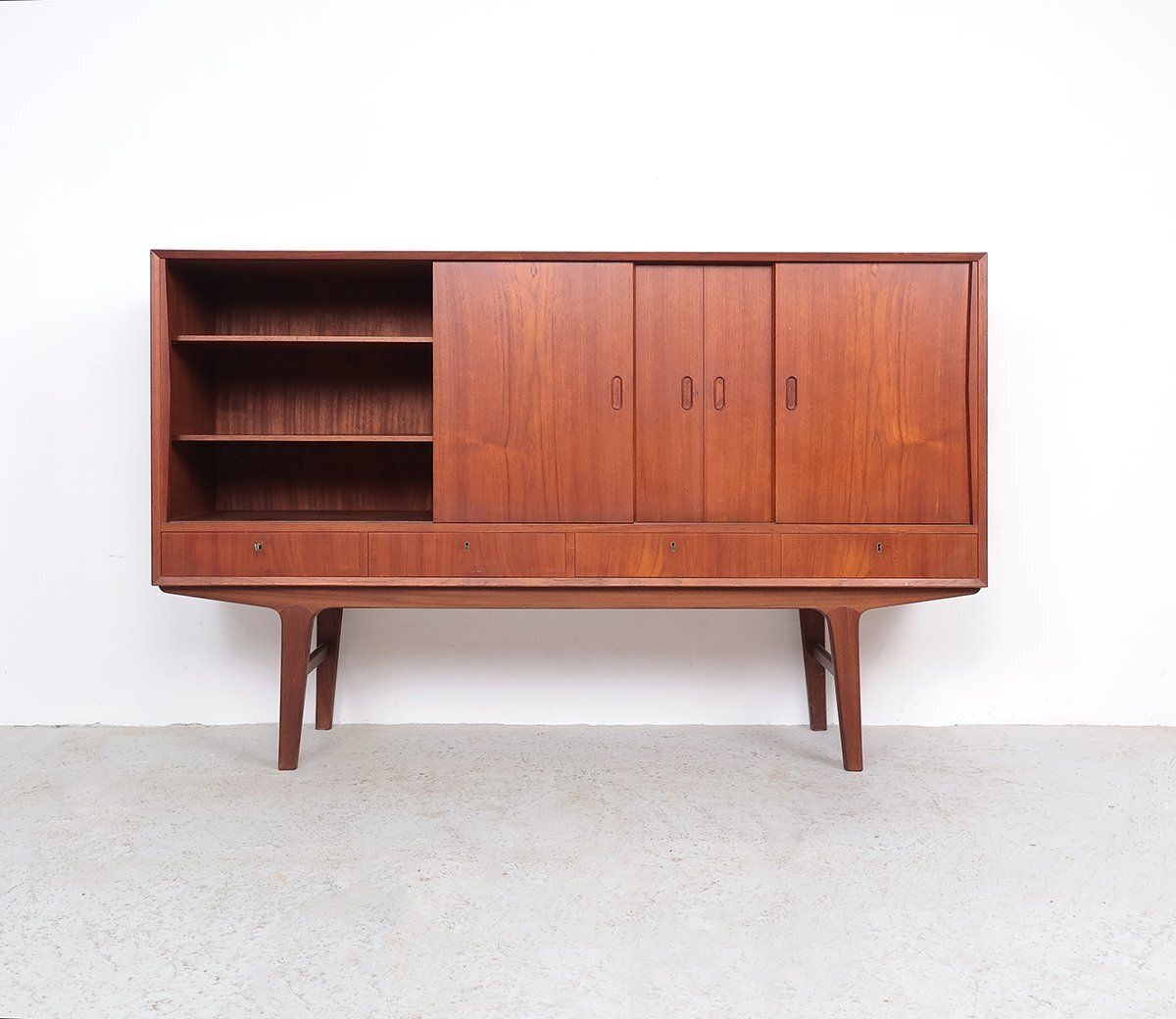 Vintage Danish Teak Highboard, 1960s photo Furniture