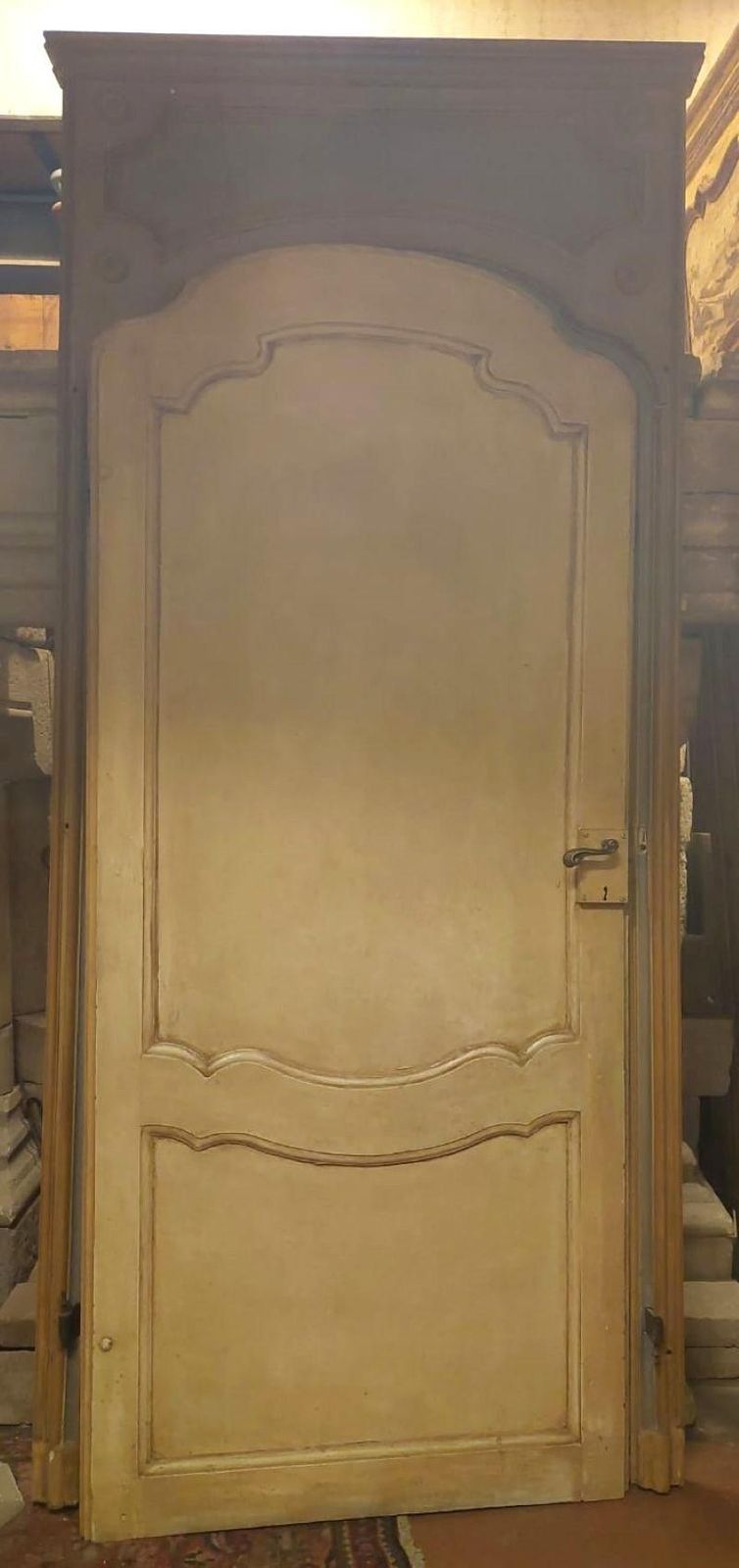 Porta In Legno Laccato, Pannelli Dipinti, Completa Di Telaio E Sovrapporta photo Home Fixtures