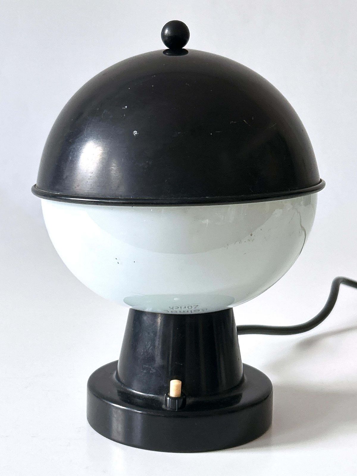Rare & Lovely Mid Century Modern Table Lamp By Belmag, Switzerland, 1960s photo for sale