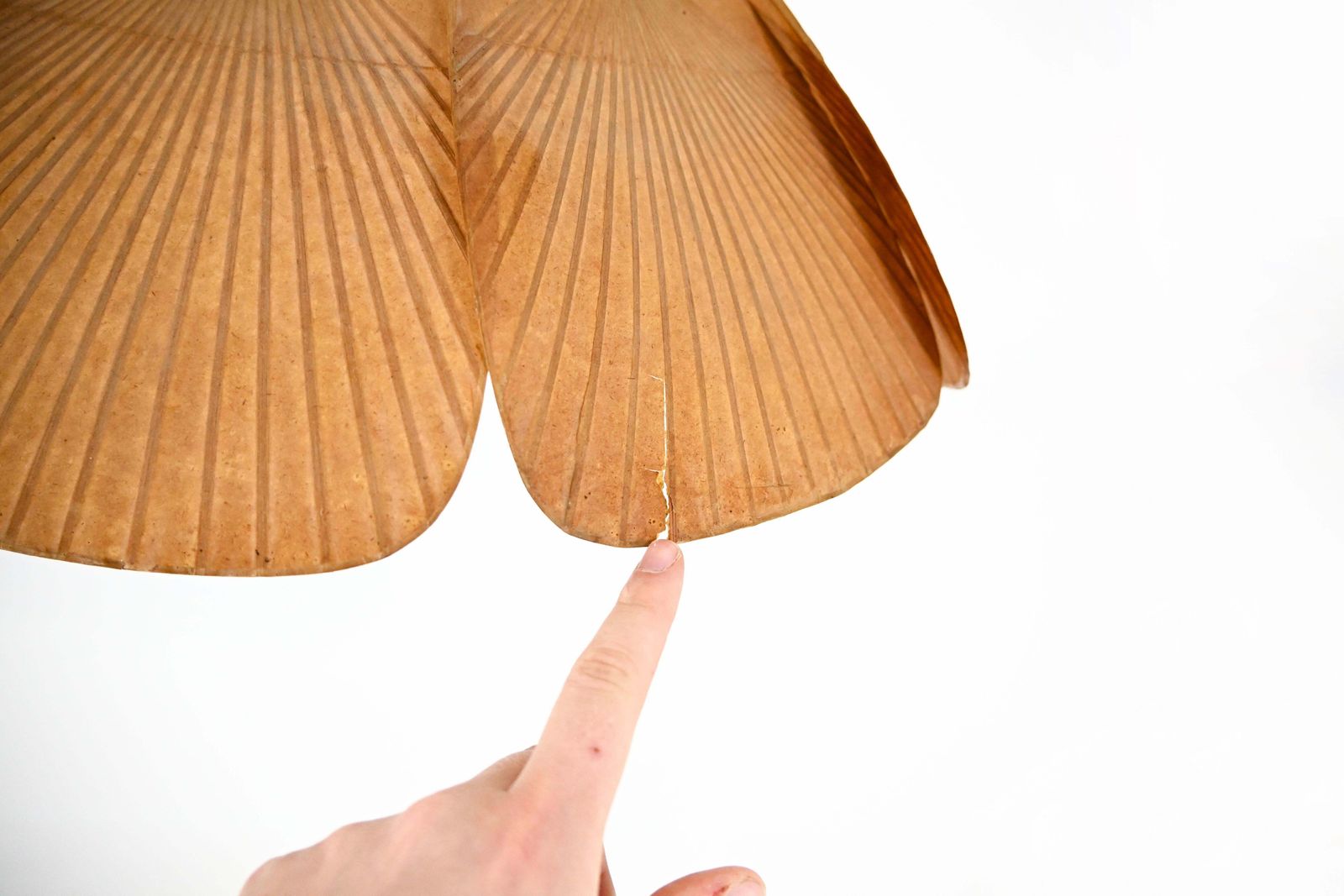 8958.0 "Shichi" Uchiwa Hanging Lamp By Ingo Maurer For Design M, 1970s photo