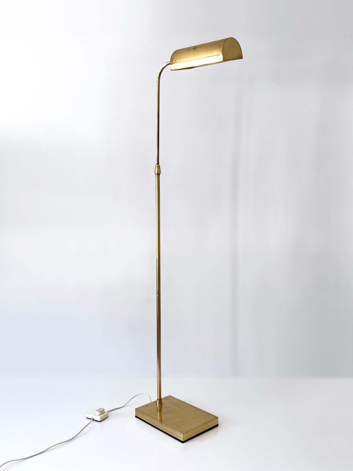photo buy Adjustable Mid Century Modern Brass Floor Lamp Or Reading Light Sweden 1960s