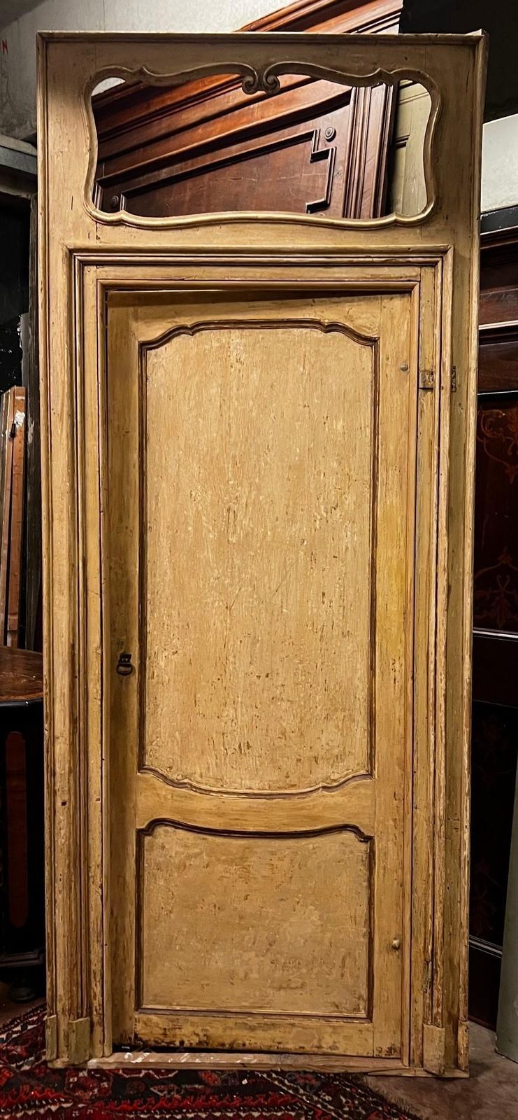 No.2 Yellow Lacquered Interior Doors With Frame And Door Overlay, Italy photo for sale