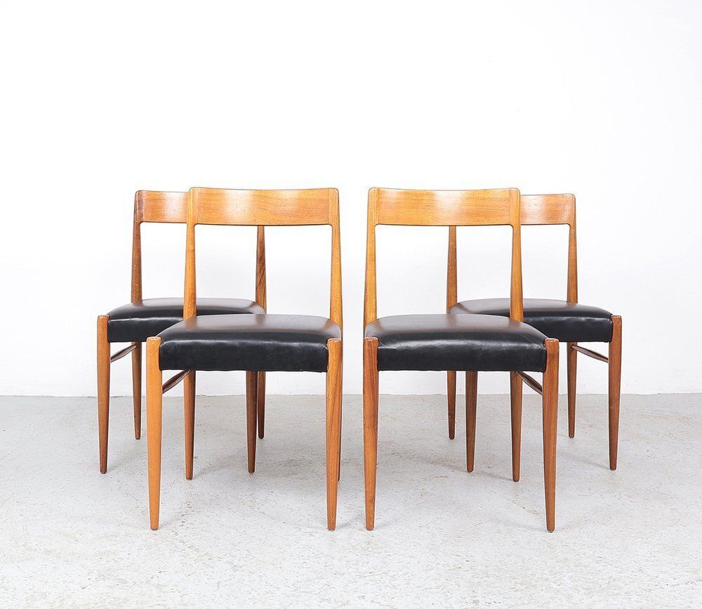 Wooden Dining Chairs From Lübke, 1960s, Set Of 4 photo furniture