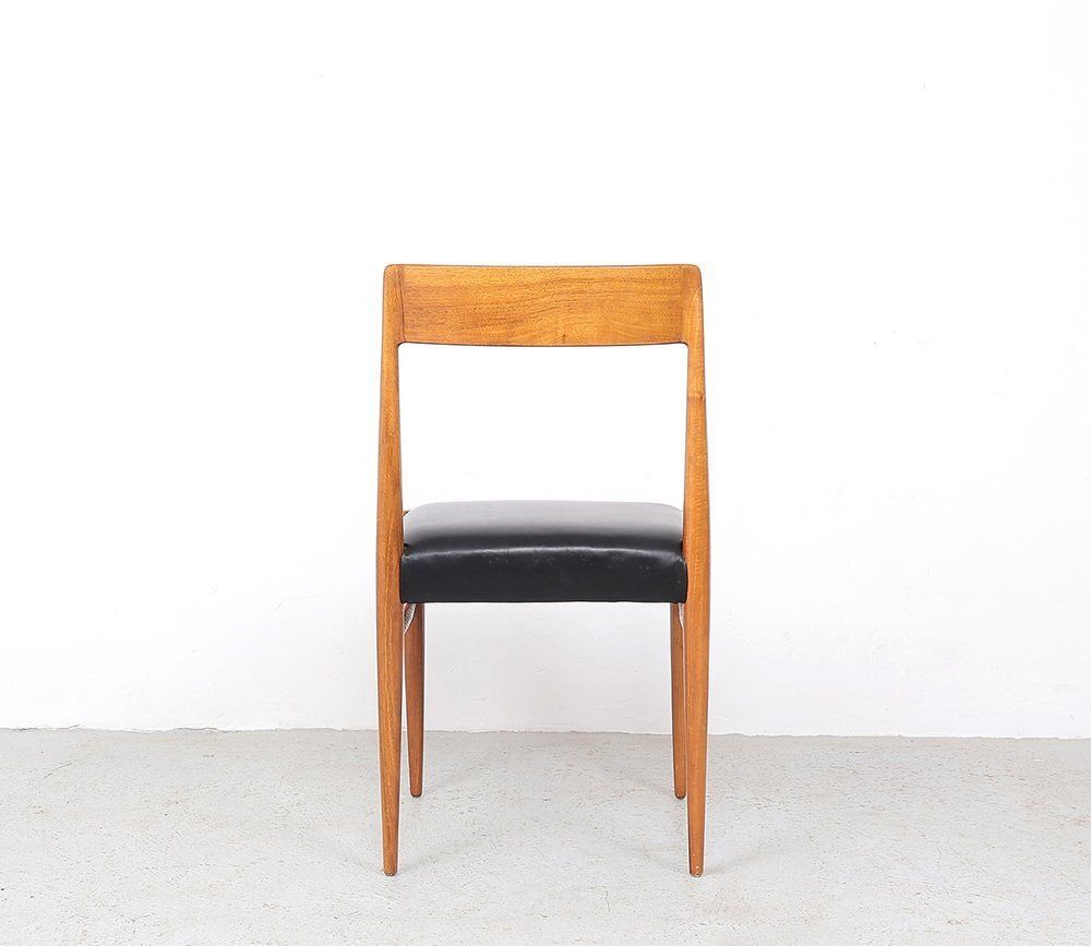 Wooden Dining Chairs From Lübke, 1960s, Set Of 4 photo vintage