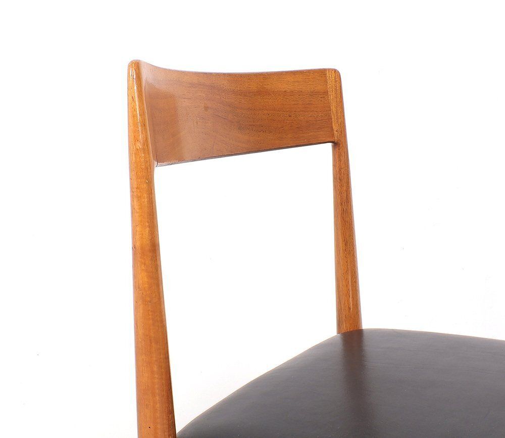 Furniture Wooden Dining Chairs From Lübke, 1960s, Set Of 4 photo