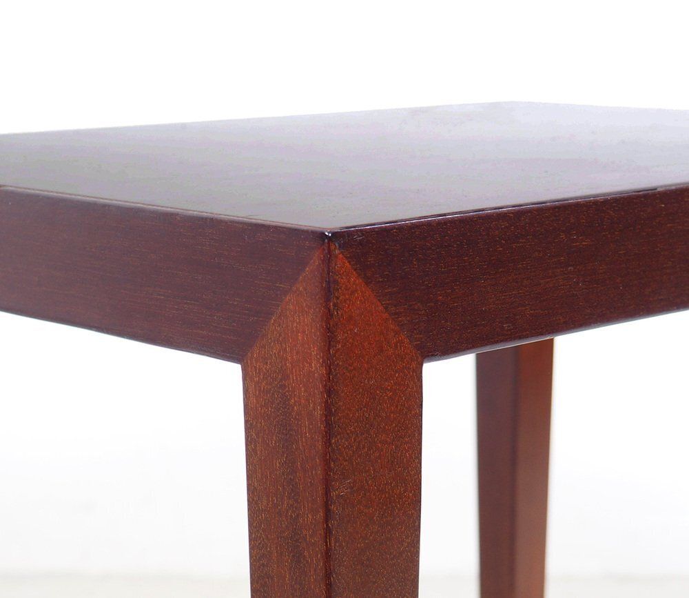 Mahogany Nesting Tables By Severin Hansen For Haslev Møbelsnedkeri, 1960s, Set Of 3 photo vintage