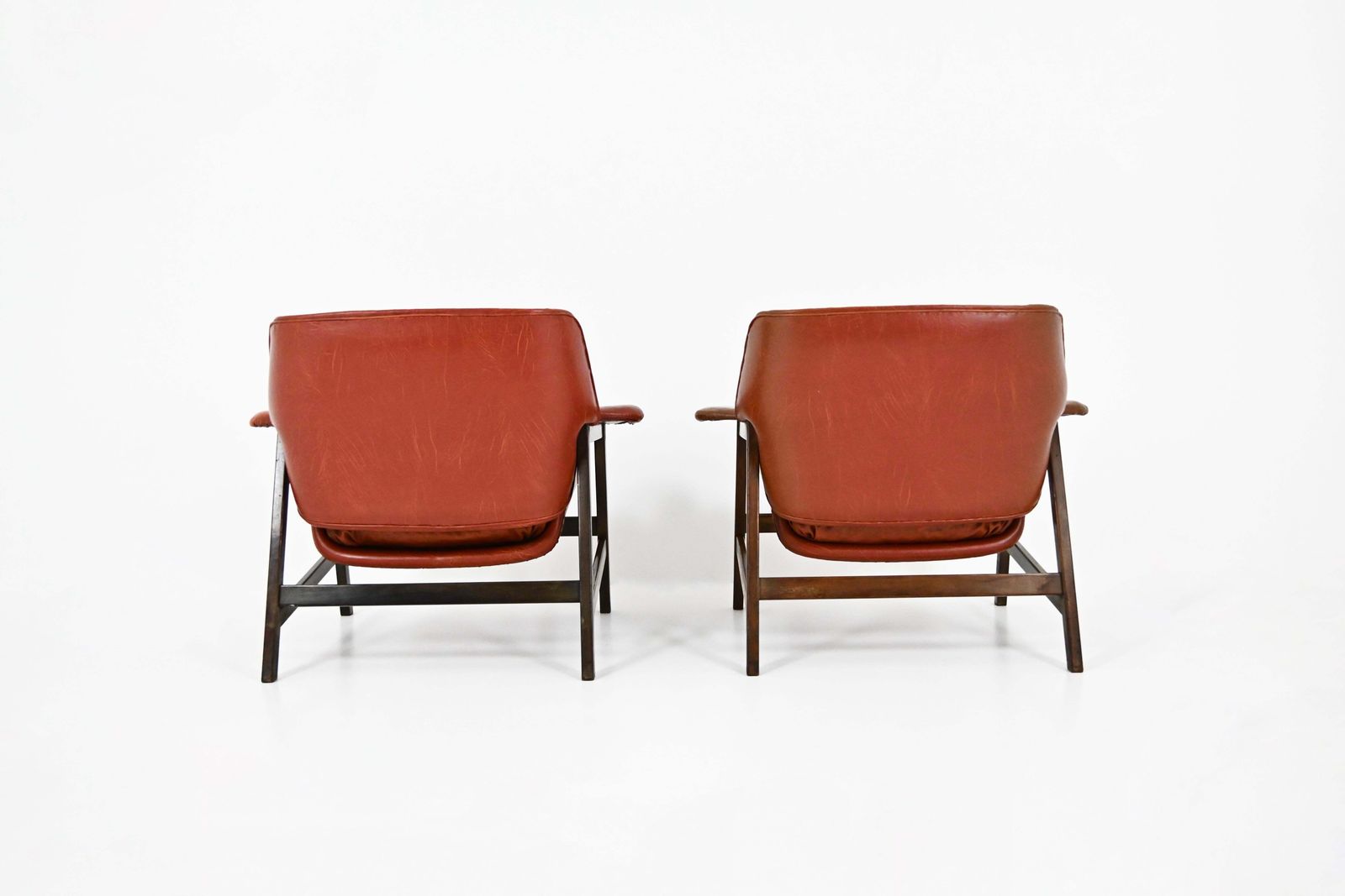Armchairs "849" By Gianfranco Frattini For Cassina, 1950s, Set Of 2 photo vinterior