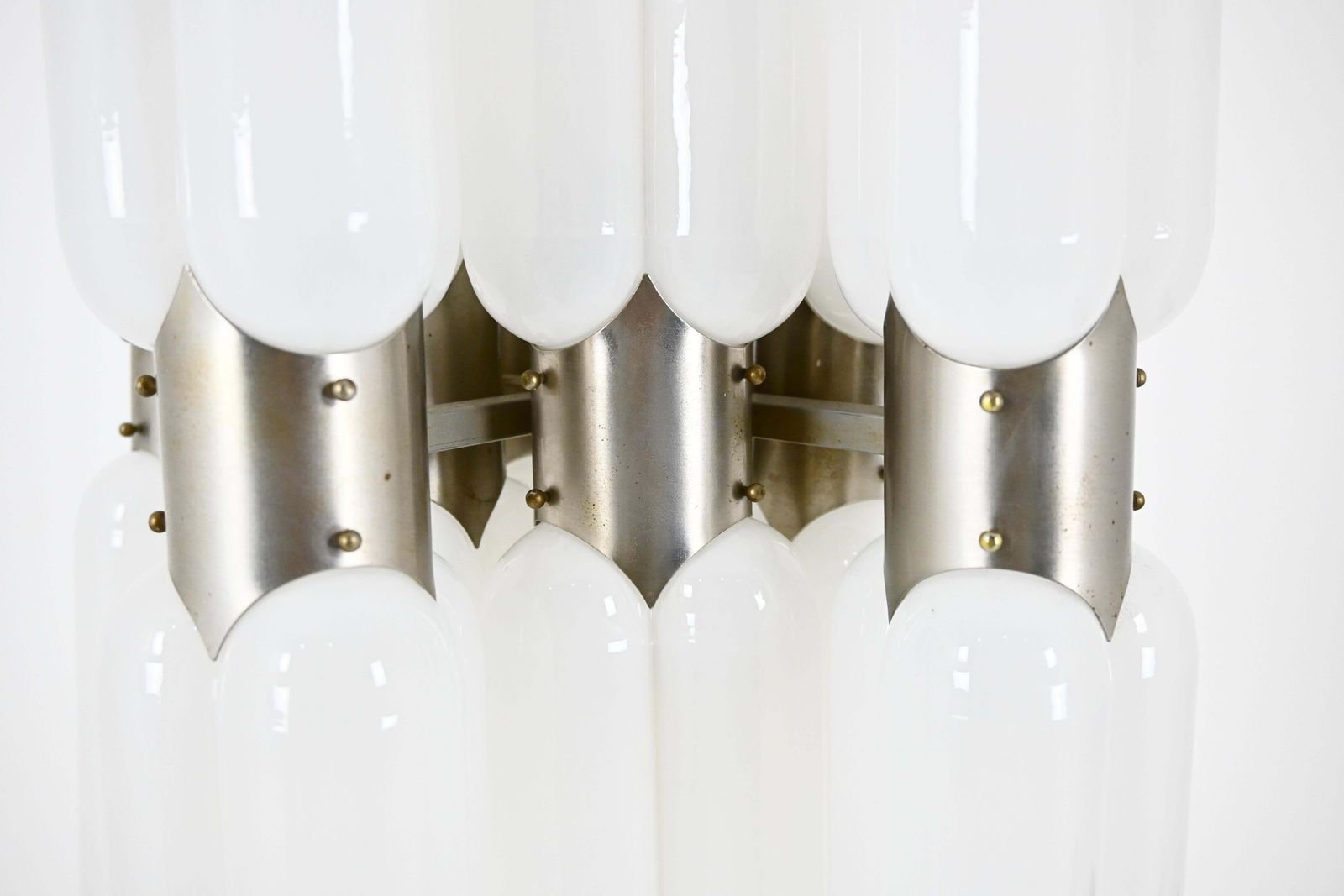 "Torpedo" Hanging Lamp By Carlo Nason For Mazzega, 1960s photo vintage