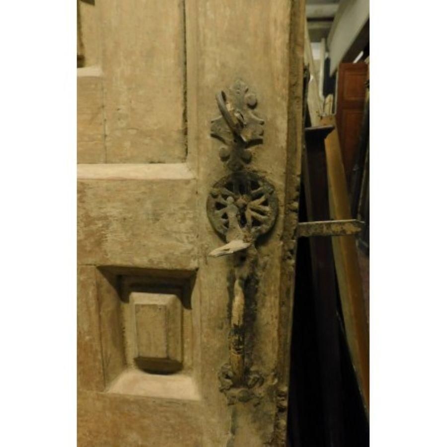 Wood Door With Opening Top Window, Yellow Lacquered, Spain photo Home Fixtures