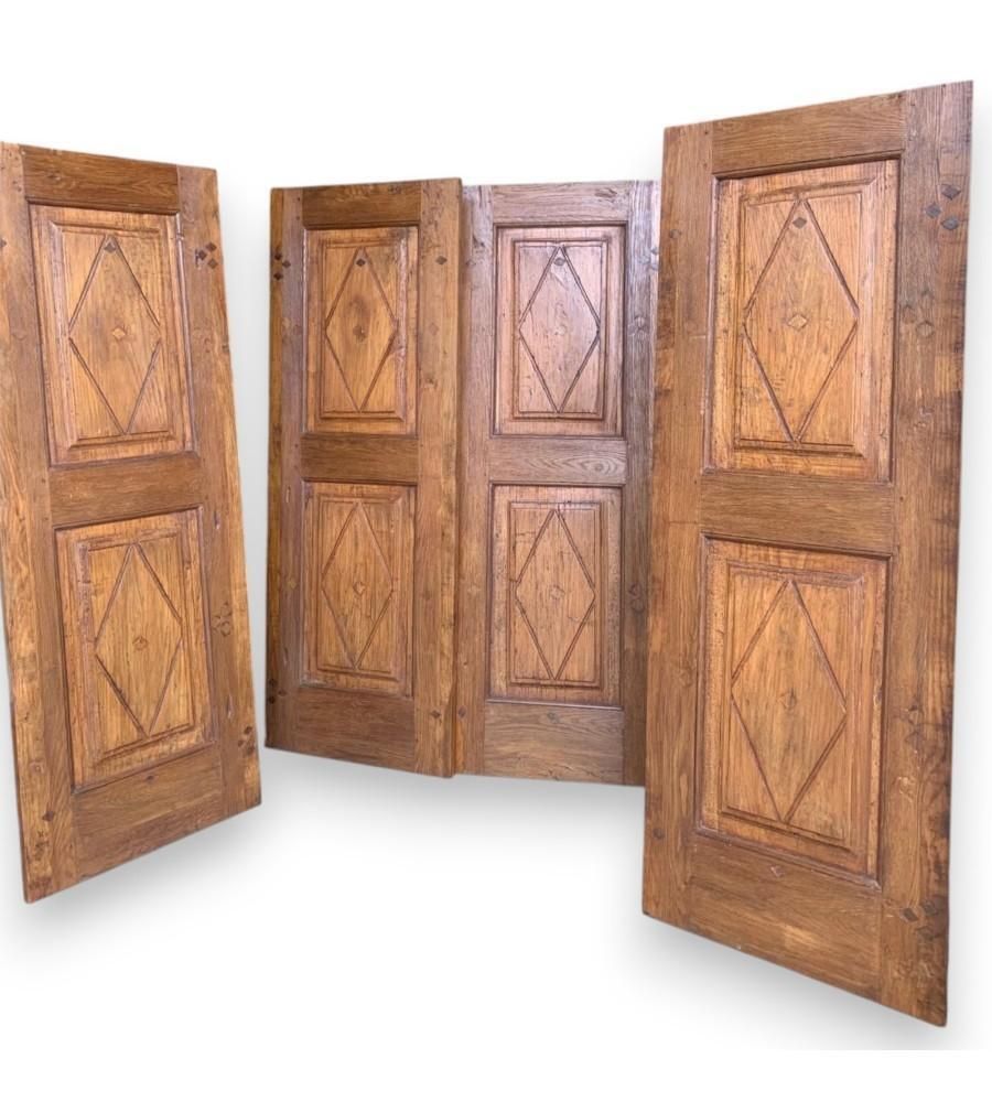 No.4 Interior Doors, Carved With Lozenges From Solid Poplar And Oak Wood photo buy