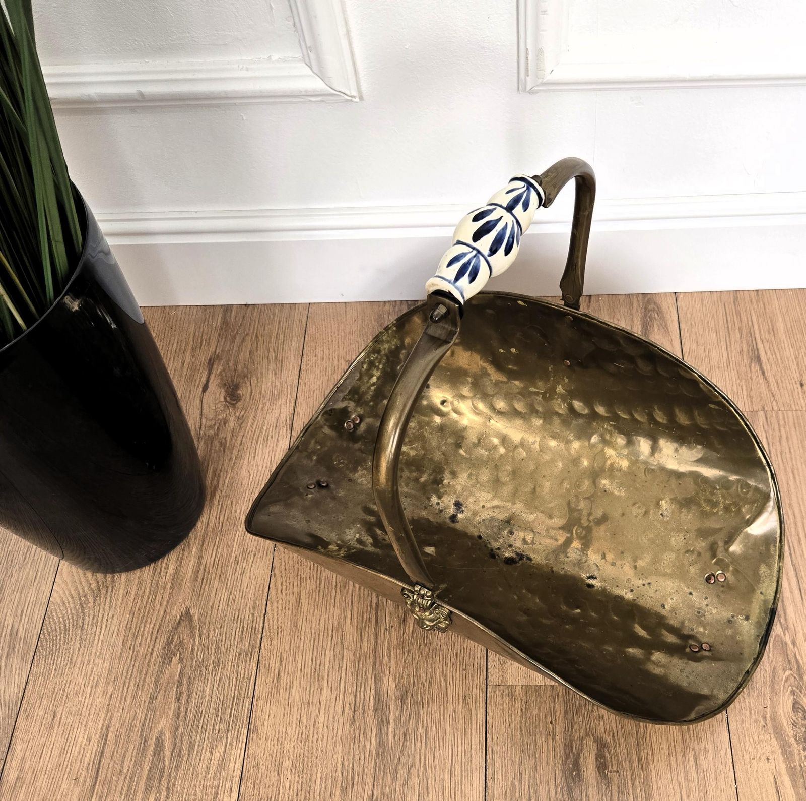 1970s Italian Gilt Brass Bronze Fireplace Wood Log Holder Rack photo Home Fixtures