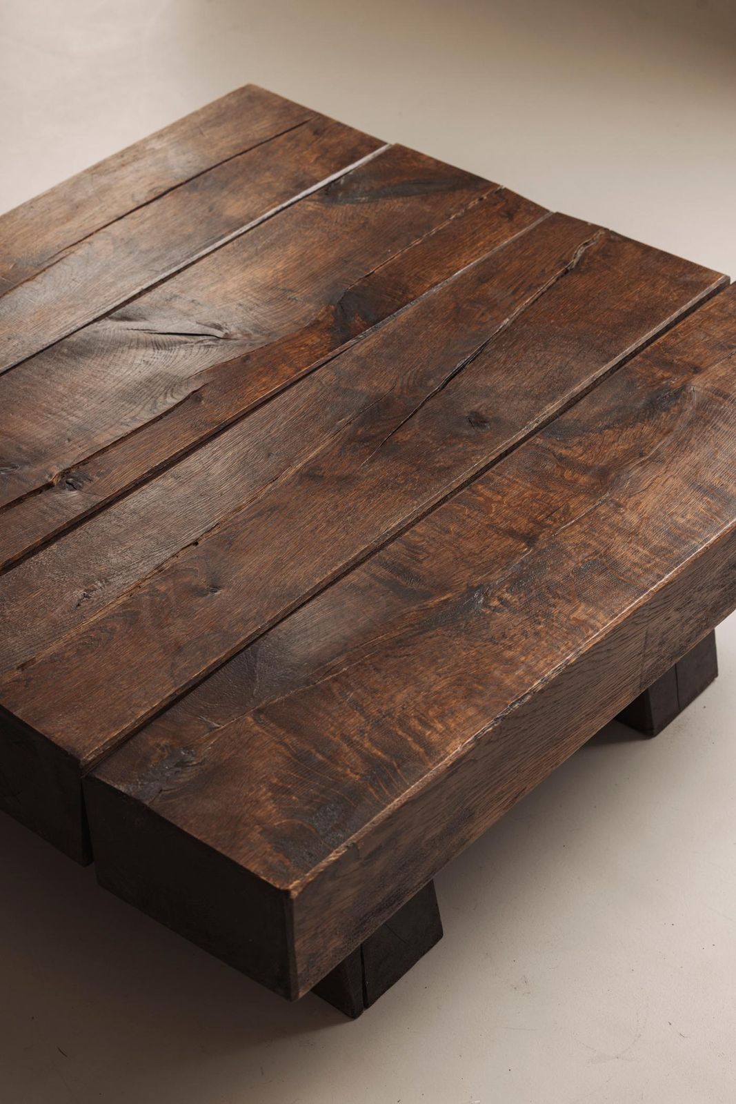 Wabi Sabi French Oak Coffee Table, 1950s photo buy
