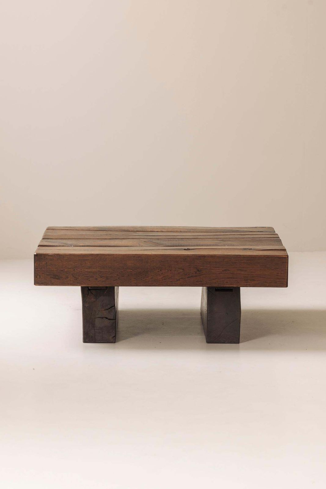 photo furniture Wabi Sabi French Oak Coffee Table, 1950s