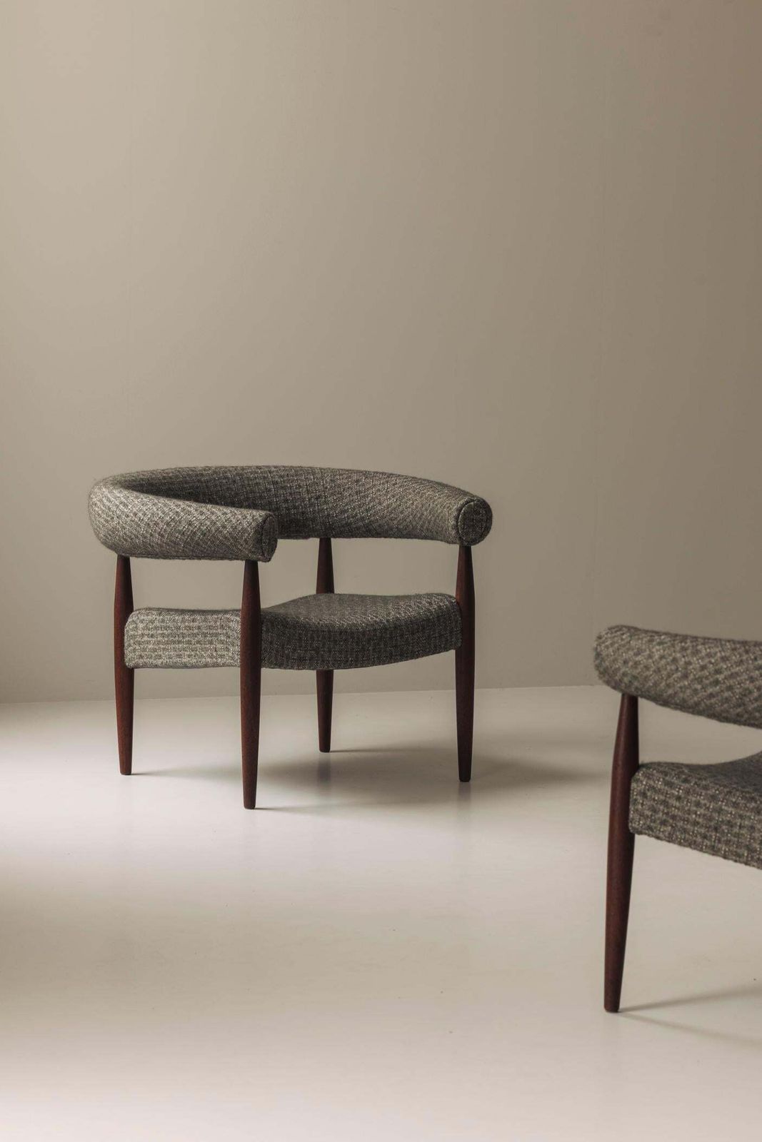 Very Rare Set Of 'Ring Chairs' By Nanna And Jørgen Ditzel, Denmark 1958 photo 4000.0