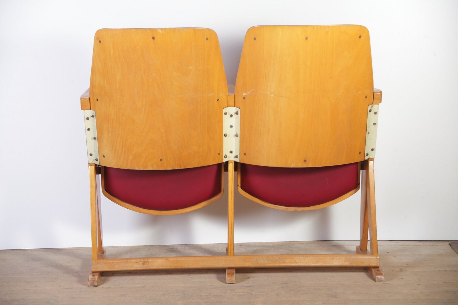 Vintage Cinema Bench From Ton, 1960s photo for sale