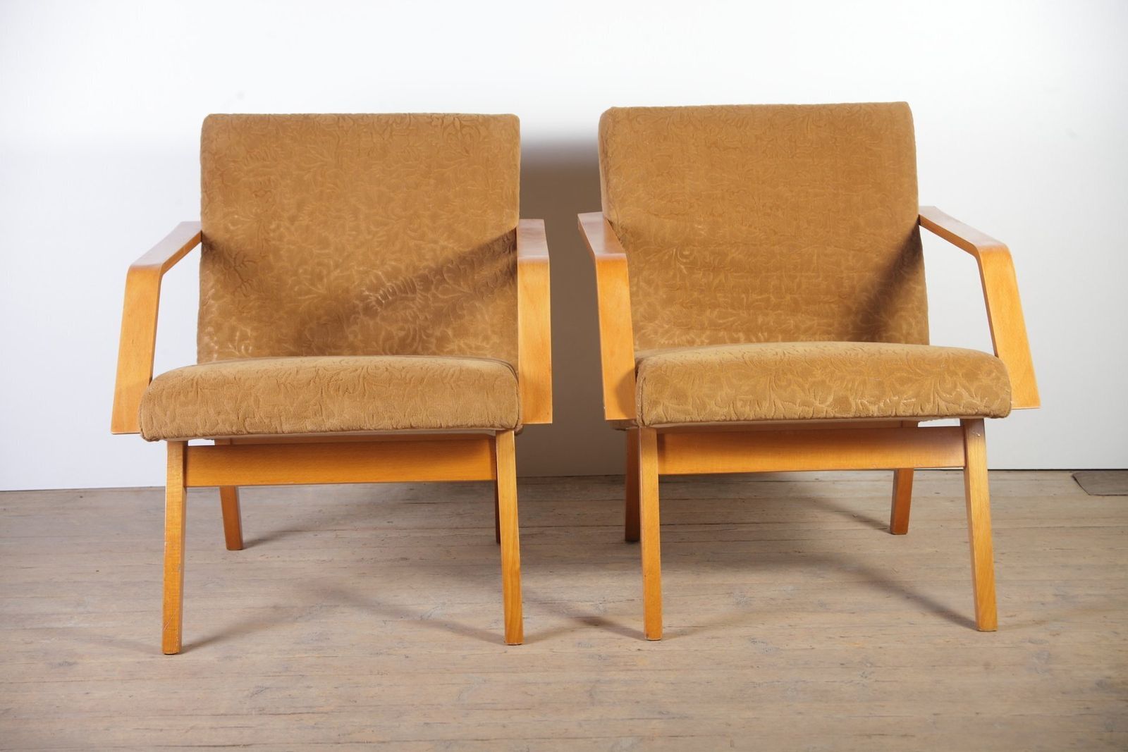 Mid Century Lounge Chairs From Mier Topolcany, Slovakia, 1960s, Set Of 2 photo Furniture