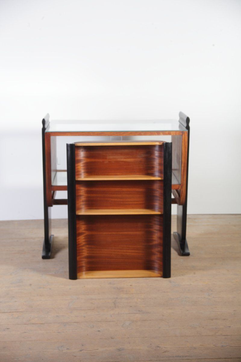 599.0 Art Deco Bar Cabinet By Jindrich Halabala For Up Zavody, 1940s photo
