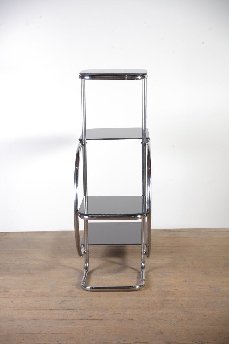 photo furniture Tubular Chrome Flower Stand By Hynek Gottwald, 1940s