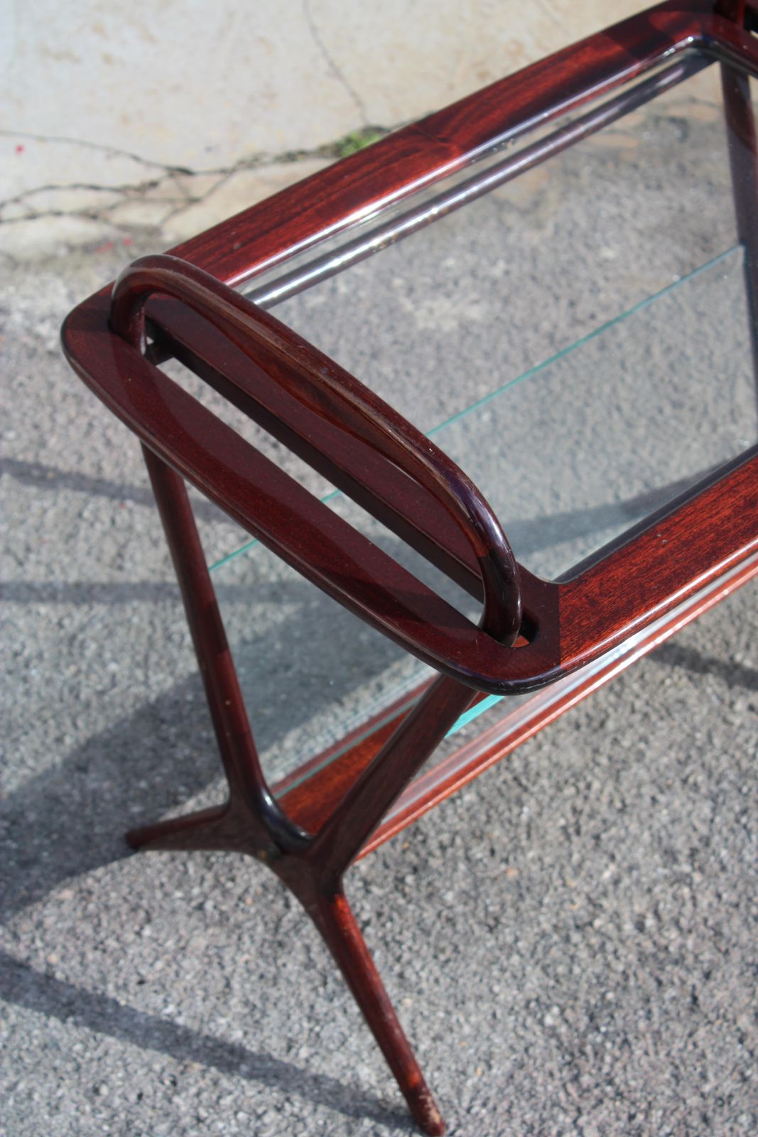 Coffee Bar Table With Tray And Magazine Holder Ico Parisi De Baggis photo Furniture