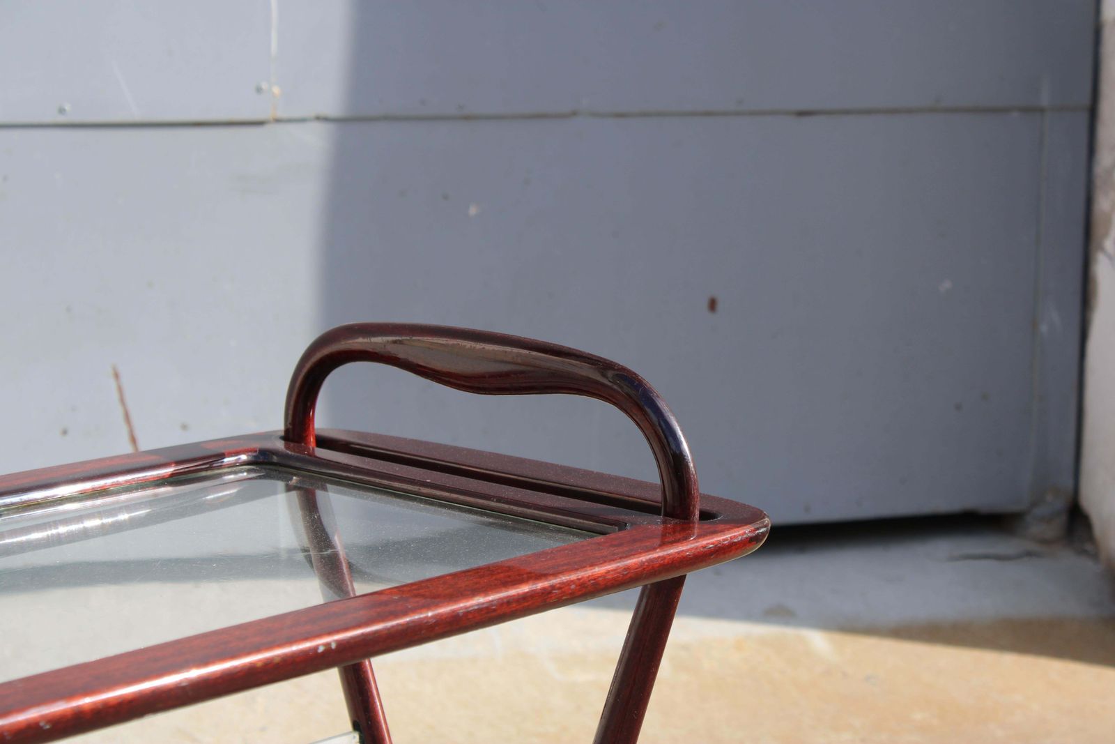 Coffee Bar Table With Tray And Magazine Holder Ico Parisi De Baggis photo vinterior