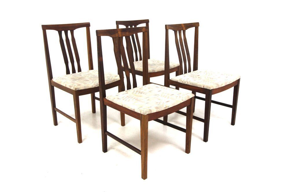 Vintage Rosewood Chairs By Nils Jonsson For Hugo Troeds, 1960, Set Of 4 photo for sale
