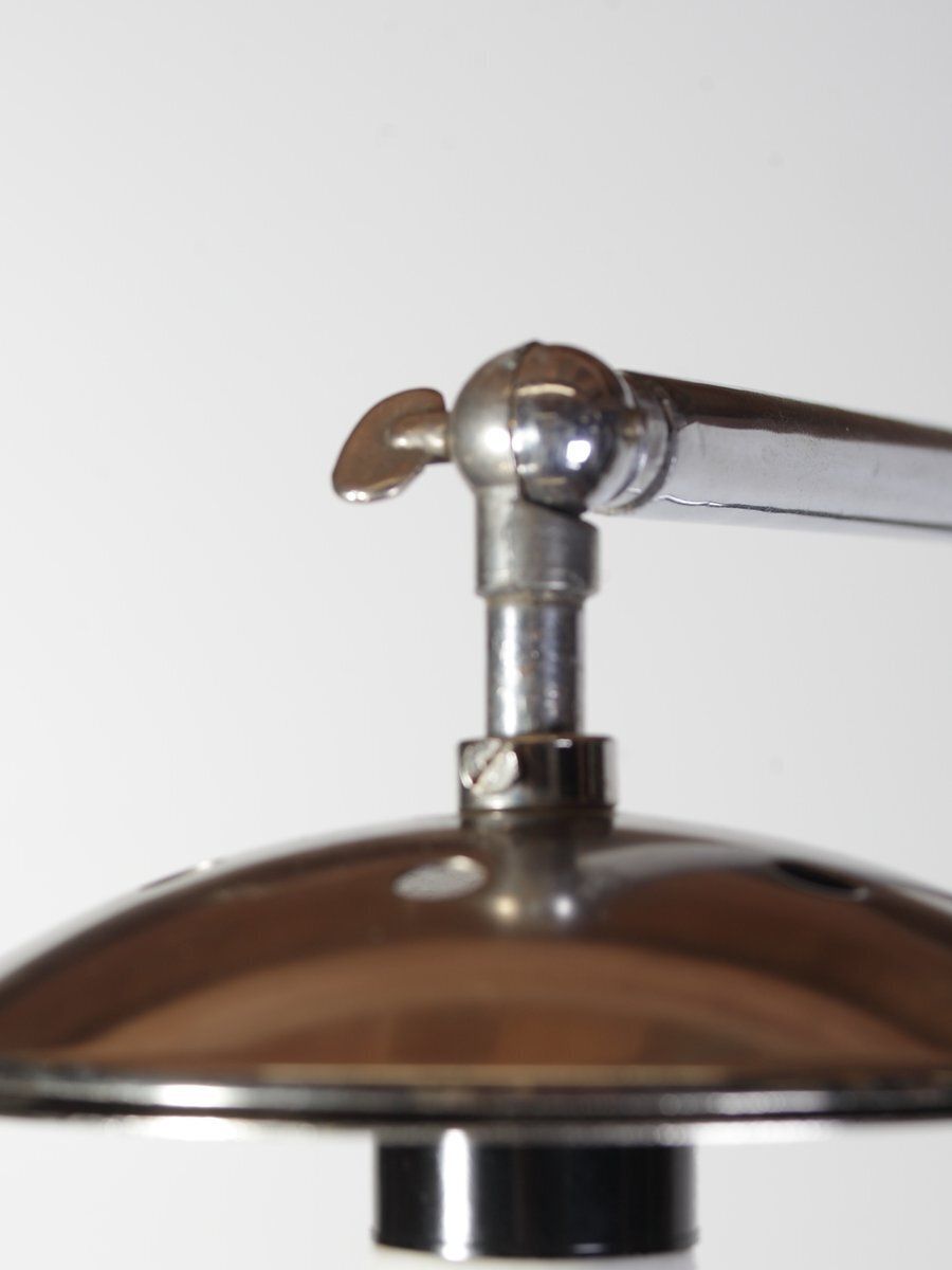 Modernistisch Chromen Vloerlamp Model H 144 Van Jindrich Halabala Voor Up Závody, Voormalig Tsjecho Slowakije, Jaren 1930 photo Verlichting