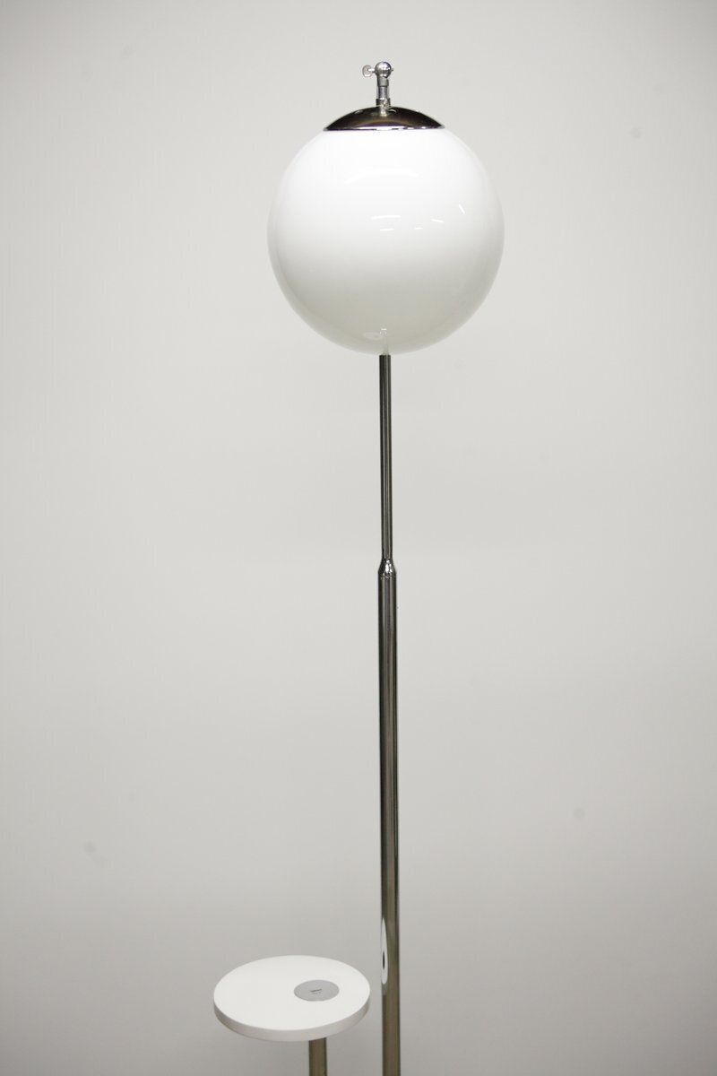 Modernist Chrome Model H 144 Floor Lamp By Jindrich Halabala For Up Zavody, Former Czechoslovakia, 1930s photo buy