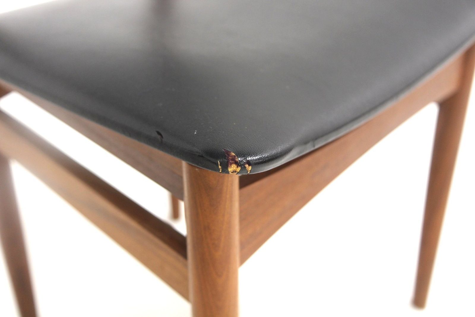 Scandinavian Chairs In Teak And Imitation Leather, Denmark, 1960, Set Of 2 photo 599.0