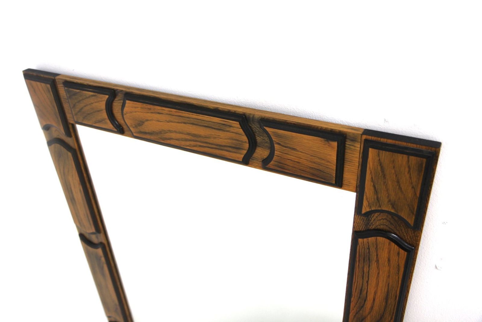 Gt Lux Mirror In Oak From Glas & Trä, Sweden, 1960s photo for sale
