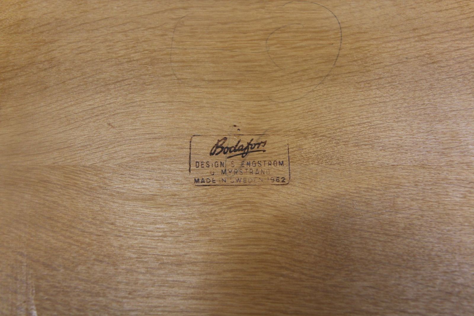 Oak Bedside Table By Sven Engström & Gunnar Myrstrand For Bodafors, 1960s photo vinterior