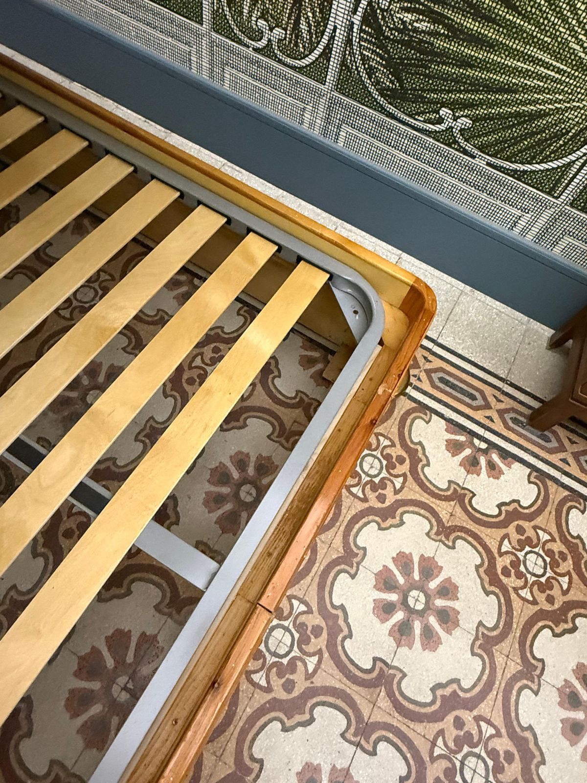 Bamboo And Brass One And A Half French Bed 1970 Italy photo vinterior