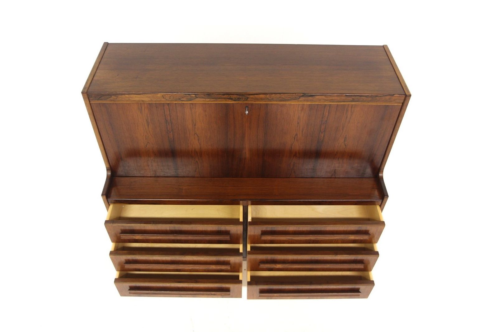 Rosewood Secretaire By Sigfrid Omann For ølholm Møbelfabrik, 1960 photo for sale