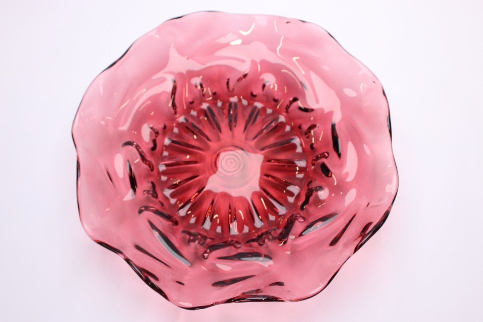 Roze Glazen Schaal Van Pavel Hlava Voor Crystalex Novy Bor, Tsjechisch, Jaren 1960 photo furniture